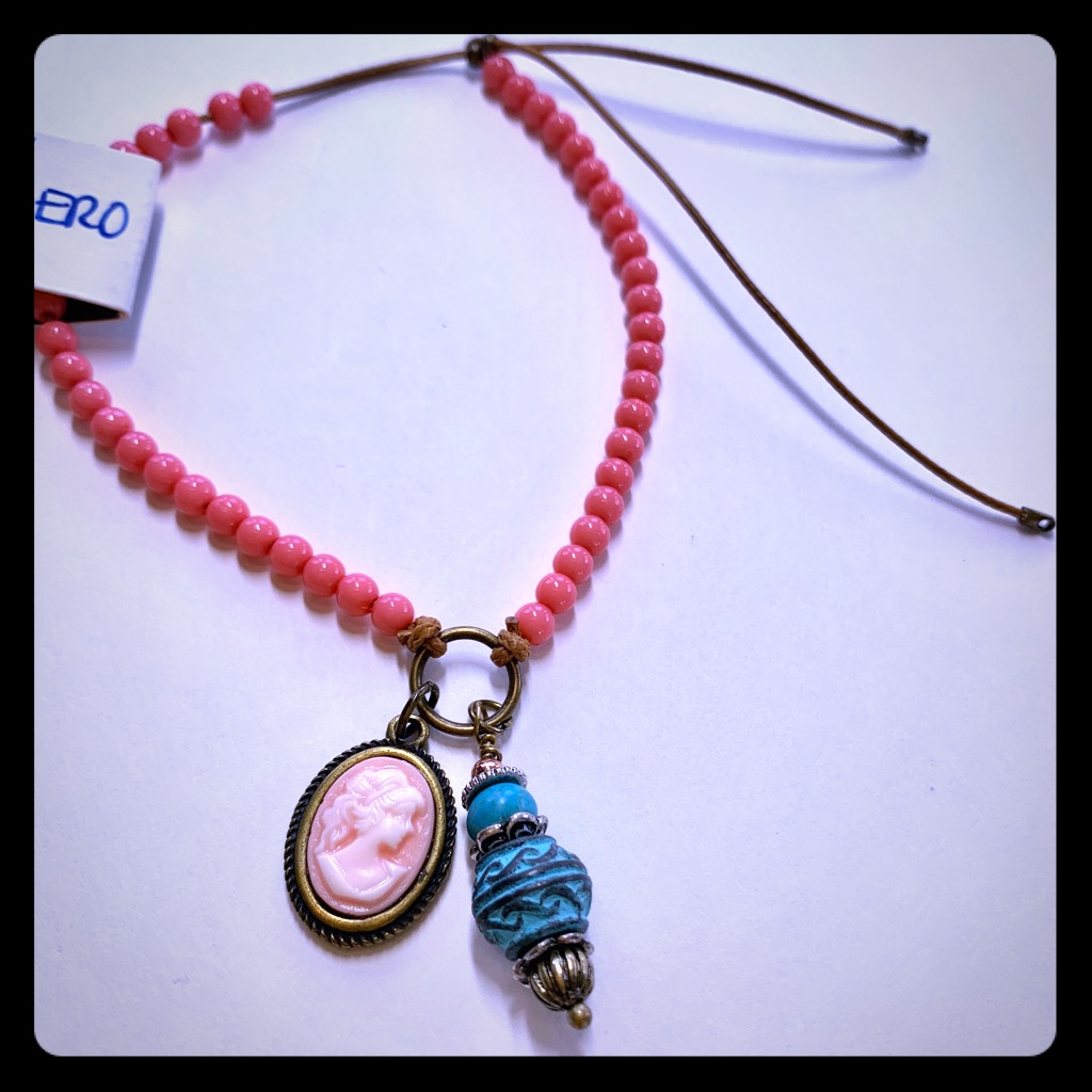 New Anklet Bracelet Pinky Tuscanero Custom Hand #Peacedbyalise Turquoise Charm